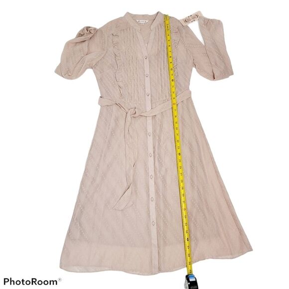 NANNETTE Pintuck Long Sleeve Dress‎ SIZE 2 - Picture 5 of 13